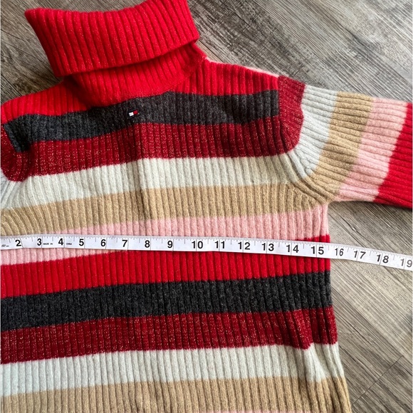 Vintage Tommy Hilfiger Striped Turtleneck Sweater ( wool ) - Picture 5 of 6